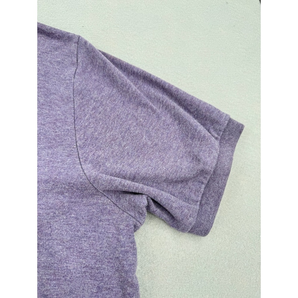 Polo Ralph Lauren Mens L Short Sleeve Soft Cotton Polo Heathered Purple Preppy - Picture 6 of 9